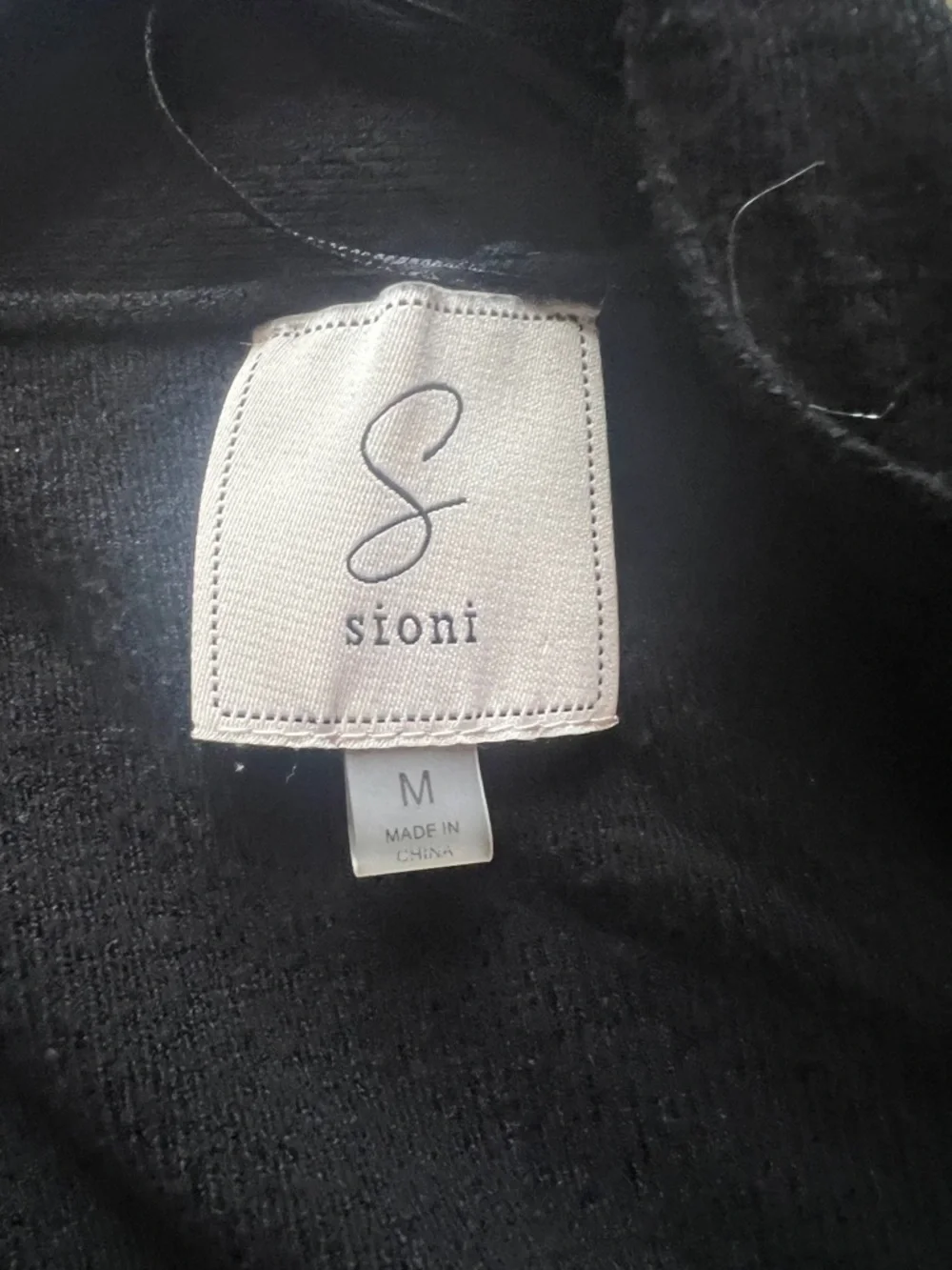 Sioni Black Knit Cardigan